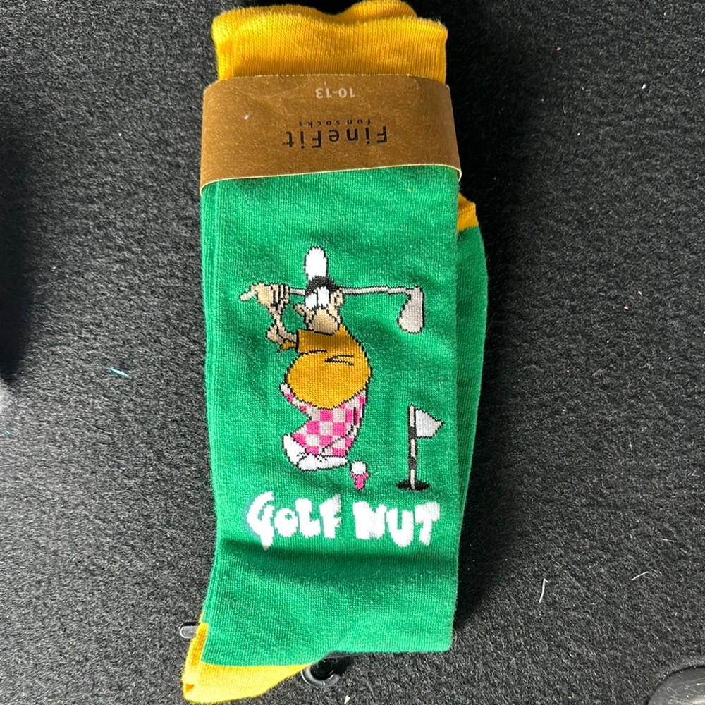 Green and Yellow Casual Golf Socks
